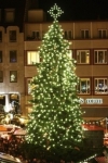 LED Weihnachtsbeleuchtung, LEDs Beleuchtung auf Weihnachtsmarkt in Augsburg